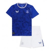 Camiseta Everton Ashley Young #18 Primera Equipación para niños 2024-25 manga corta (+ pantalones cortos)